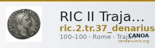 RIC II Trajan 37 (denarius) — CANOA