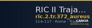 RIC II Trajan 372 (aureus) — CANOA