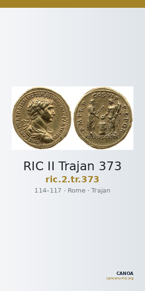 RIC II Trajan 373 — CANOA
