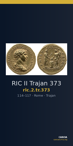 RIC II Trajan 373 — CANOA