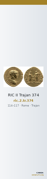 RIC II Trajan 374 — CANOA