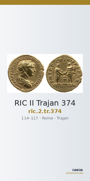RIC II Trajan 374 — CANOA