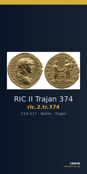 RIC II Trajan 374 — CANOA