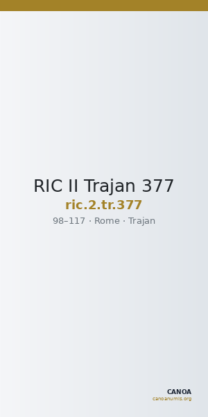 RIC II Trajan 377 — CANOA