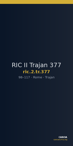 RIC II Trajan 377 — CANOA
