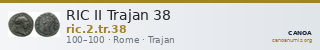RIC II Trajan 38 — CANOA