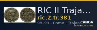 RIC II Trajan 381 — CANOA