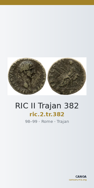 RIC II Trajan 382 — CANOA