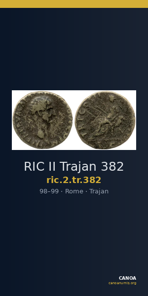 RIC II Trajan 382 — CANOA