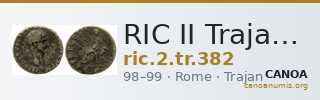 RIC II Trajan 382 — CANOA