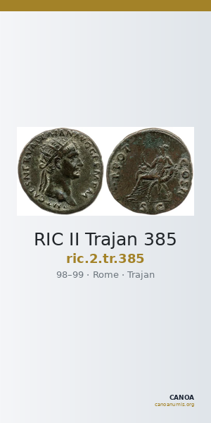 RIC II Trajan 385 — CANOA