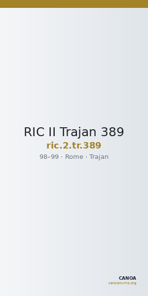 RIC II Trajan 389 — CANOA