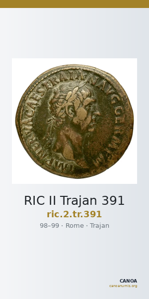 RIC II Trajan 391 — CANOA