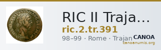 RIC II Trajan 391 — CANOA