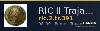 RIC II Trajan 391 — CANOA