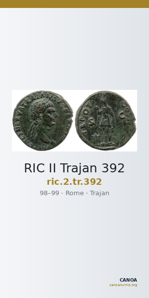 RIC II Trajan 392 — CANOA