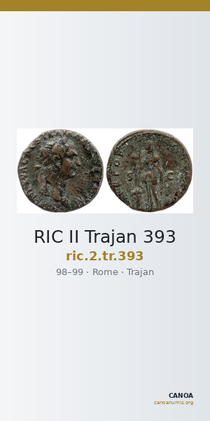 RIC II Trajan 393 — CANOA