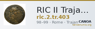 RIC II Trajan 403 — CANOA