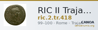 RIC II Trajan 418 — CANOA