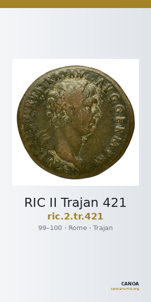 RIC II Trajan 421 — CANOA