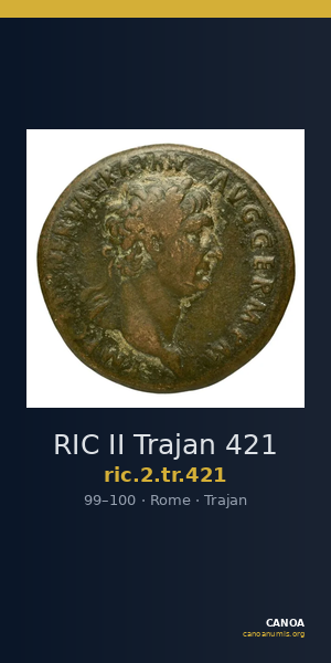 RIC II Trajan 421 — CANOA
