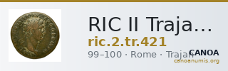 RIC II Trajan 421 — CANOA
