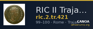 RIC II Trajan 421 — CANOA