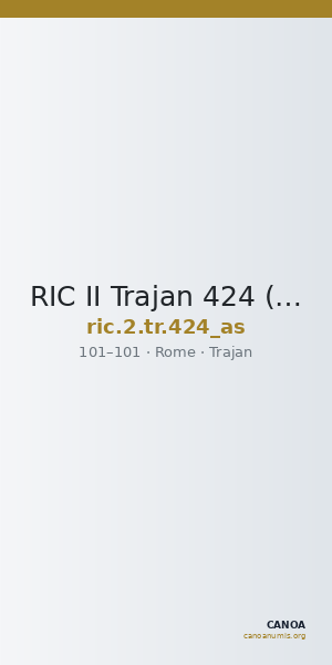 RIC II Trajan 424 (as) — CANOA