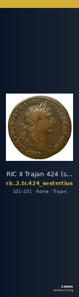 RIC II Trajan 424 (sestertius) — CANOA