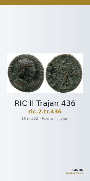 RIC II Trajan 436 — CANOA