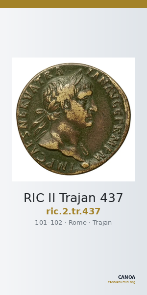 RIC II Trajan 437 — CANOA