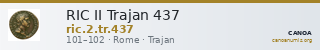 RIC II Trajan 437 — CANOA