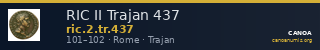 RIC II Trajan 437 — CANOA