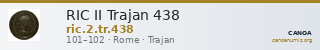 RIC II Trajan 438 — CANOA