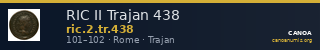 RIC II Trajan 438 — CANOA