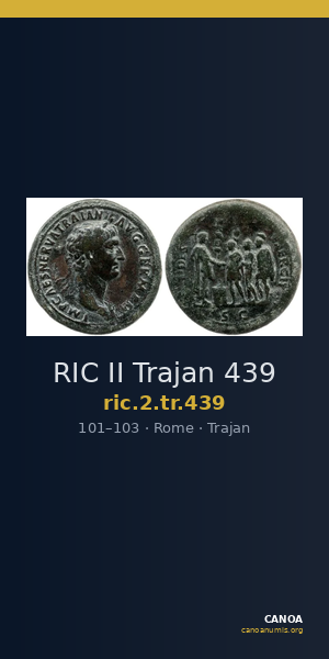 RIC II Trajan 439 — CANOA