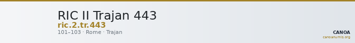 RIC II Trajan 443 — CANOA