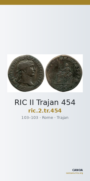 RIC II Trajan 454 — CANOA