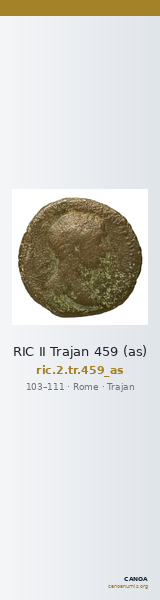 RIC II Trajan 459 (as) — CANOA
