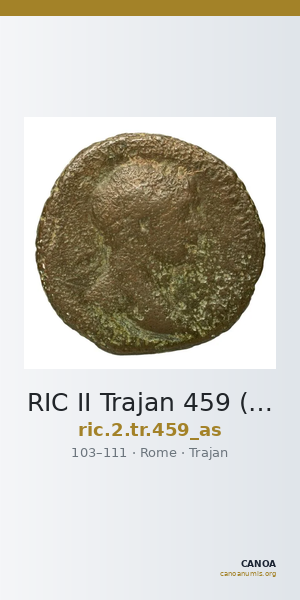 RIC II Trajan 459 (as) — CANOA