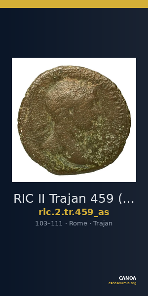 RIC II Trajan 459 (as) — CANOA