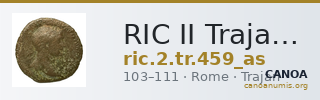 RIC II Trajan 459 (as) — CANOA