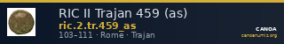 RIC II Trajan 459 (as) — CANOA