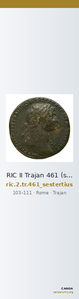 RIC II Trajan 461 (sestertius) — CANOA