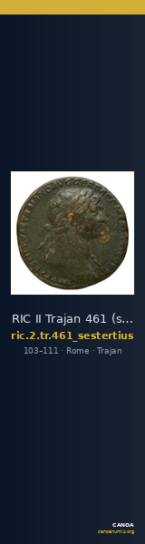 RIC II Trajan 461 (sestertius) — CANOA