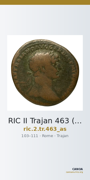 RIC II Trajan 463 (as) — CANOA
