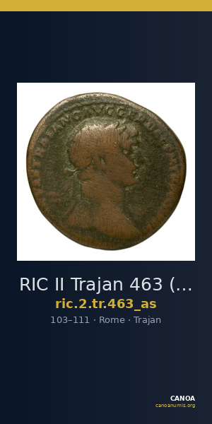 RIC II Trajan 463 (as) — CANOA