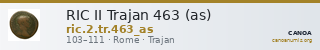 RIC II Trajan 463 (as) — CANOA