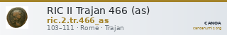RIC II Trajan 466 (as) — CANOA