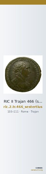 RIC II Trajan 466 (sestertius) — CANOA